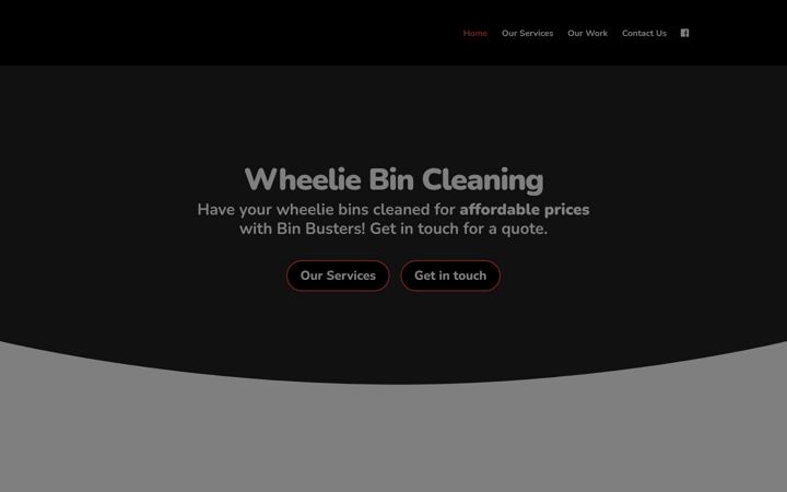 Screenshot of binbustersnw.co.uk