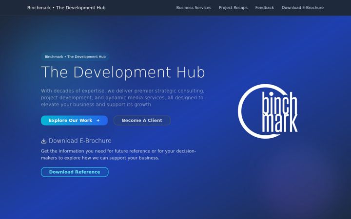 Screenshot of binchmark.co