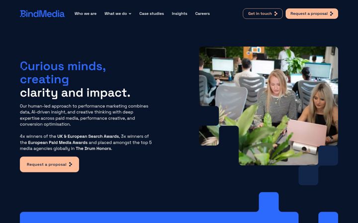 Screenshot of bind.media