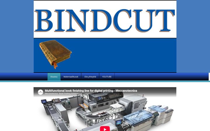 Screenshot of bindcut.fi