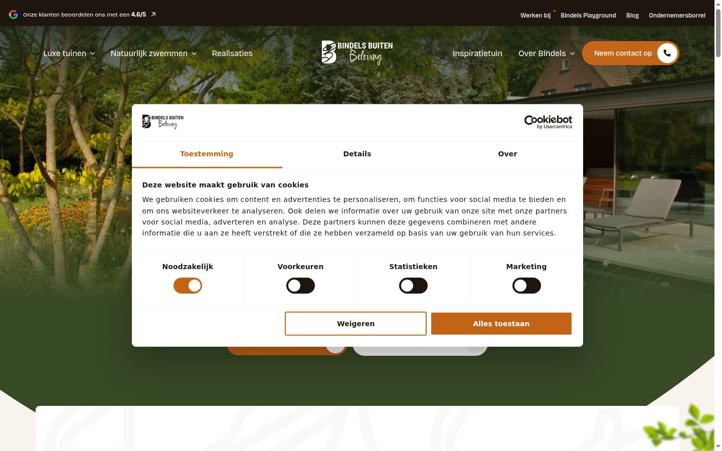 Screenshot tal-banner tal-kunsens muri qabel kwalunkwe interazzjoni