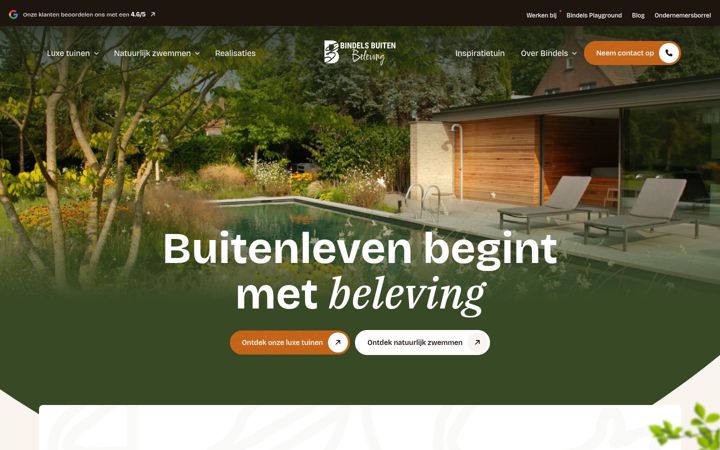 Snímek obrazovky bindelsbuitenbeleving.nl