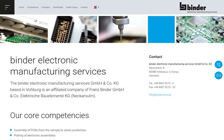 Screenshot of binder-ems.de