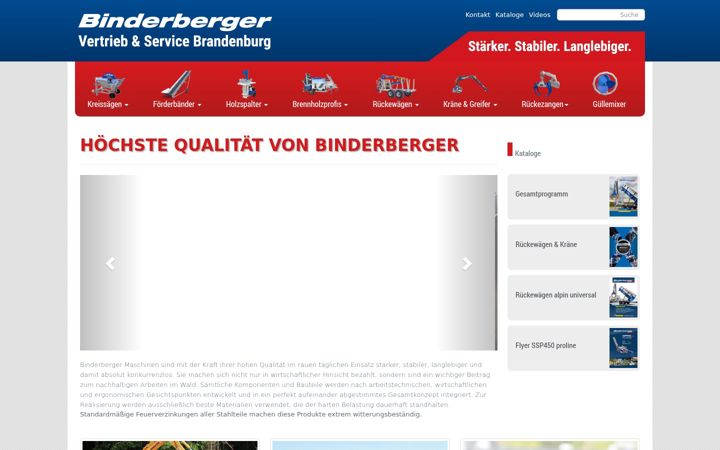 Screenshot του binderberger-brandenburg.de