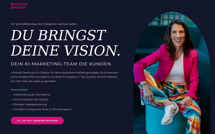 Screenshot of binderbettina.com