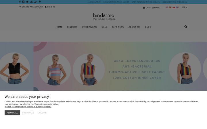 Screenshot of binderme.co.uk