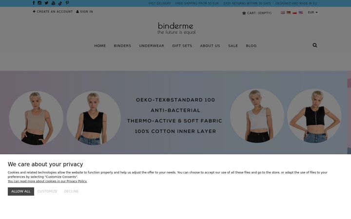 Screenshot of binderme.com