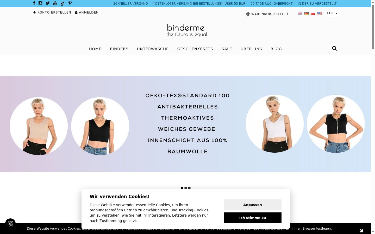 Screenshot van de toestemmingsbanner zoals getoond vóór enige interactie