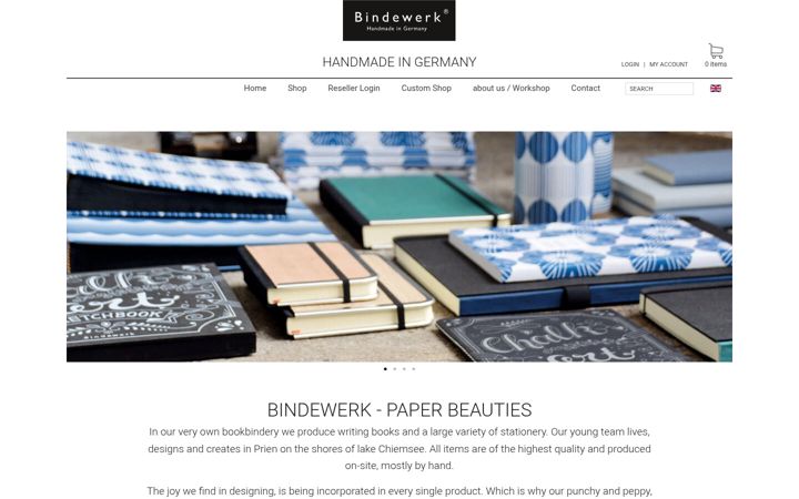 Screenshot of bindewerk.com