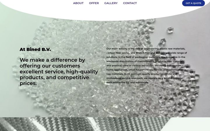 Screenshot of bined.nl