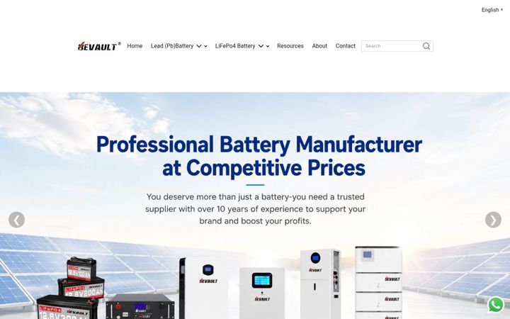 Screenshot of binengbattery.com