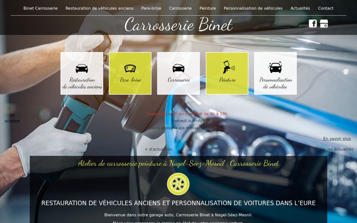 Screenshot of binet-carrosserie.fr