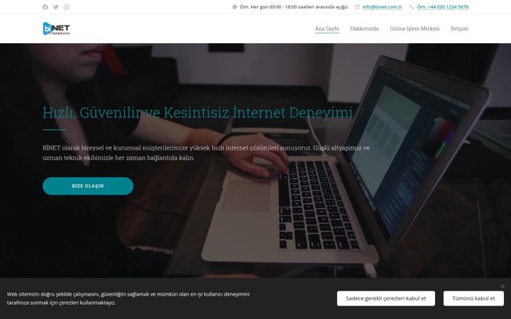 Screenshot of binet.com.tr