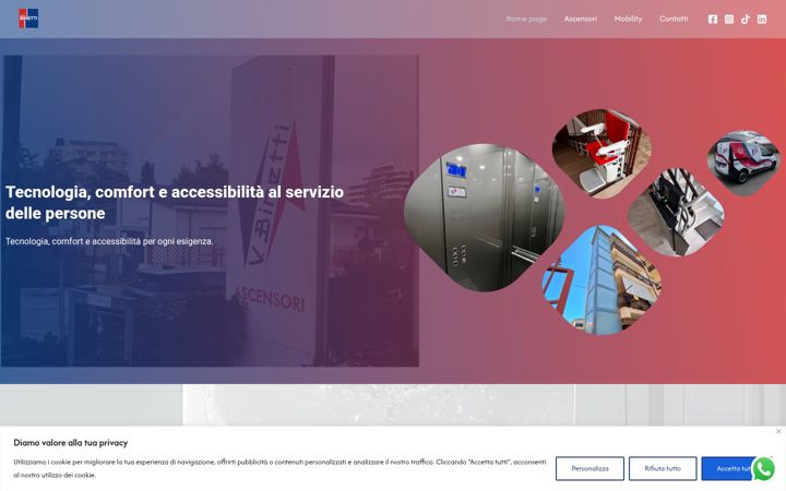 Screenshot of binettigroup.it