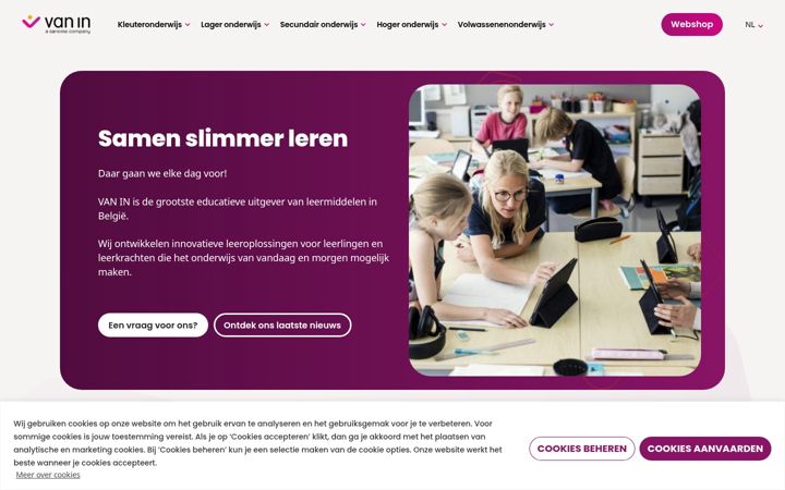 Screenshot of bingelisjarig.be
