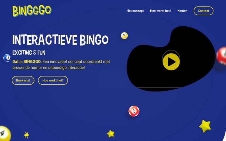Snímek obrazovky bingggo.nl