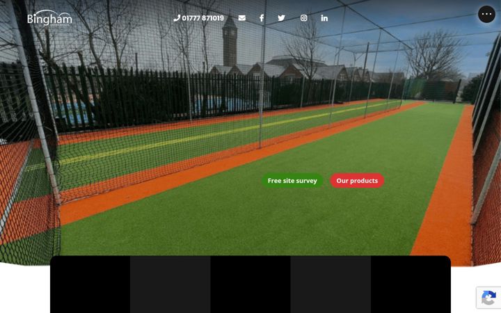 Screenshot van binghamgroundservices.co.uk