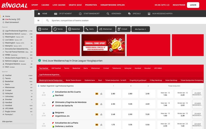 Screenshot of bingoal.nl