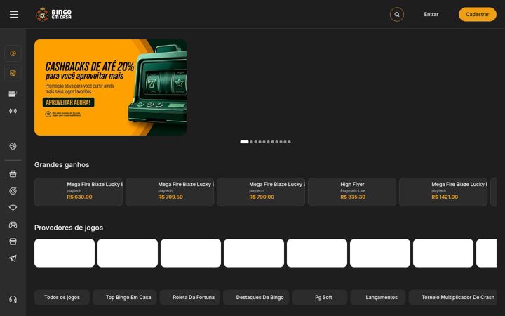 Screenshot of bingoemcasa7.com