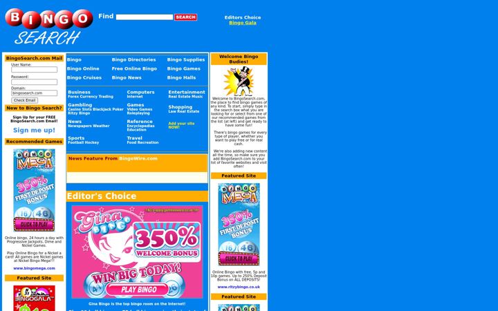 Screenshot of bingosearch.com