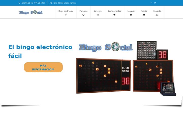 Captură de ecran a bingosocial.es