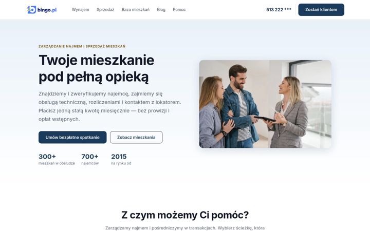 Screenshot of bingowynajem.pl