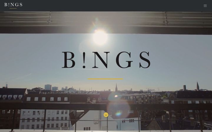 Captură de ecran a bingscph.dk