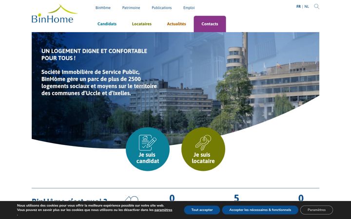 Screenshot of binhome.brussels