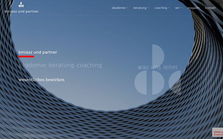 Screenshot of biniaszundpartner.de