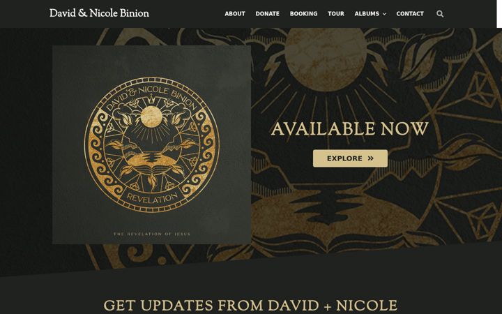 Screenshot of binionworship.com