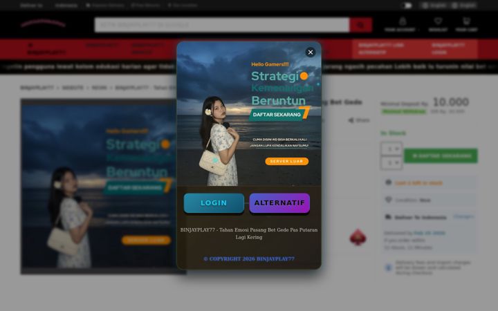 Screenshot of binjayplay77.co
