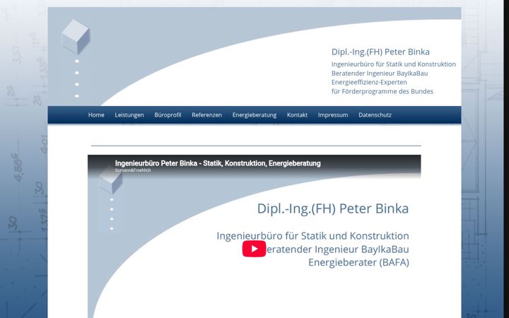 Screenshot of binka.de