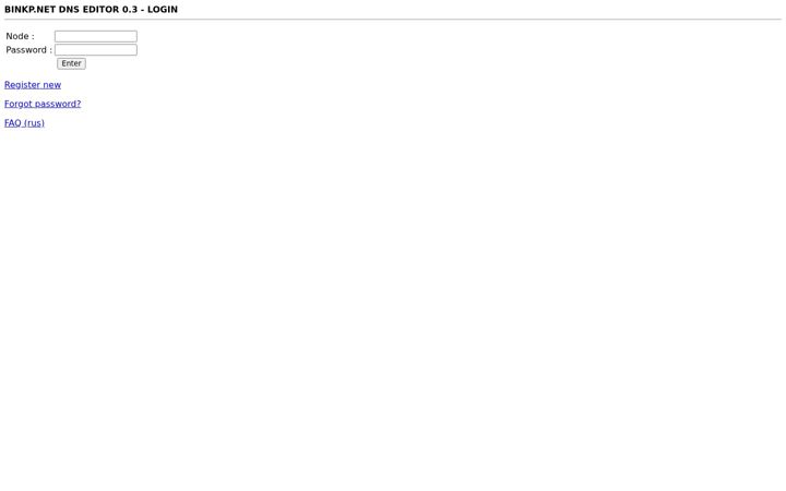 Screenshot of binkp.net