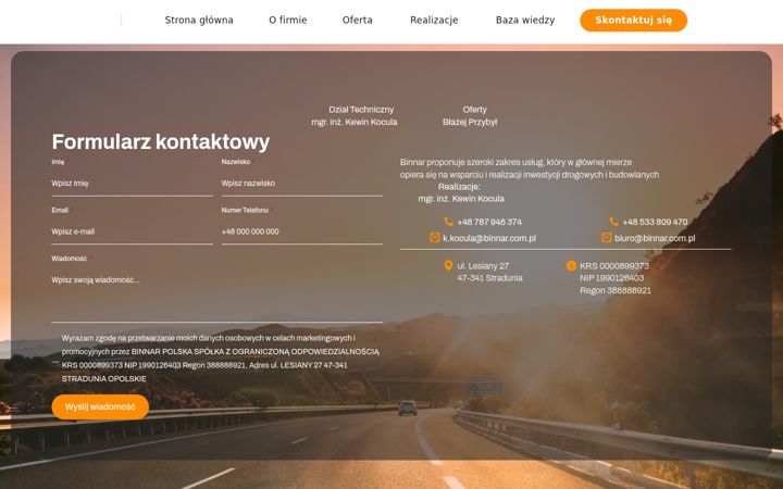 Screenshot of binnar.com.pl
