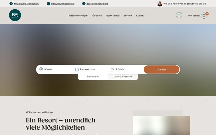 Screenshot ta' binnendiek-buesum.de