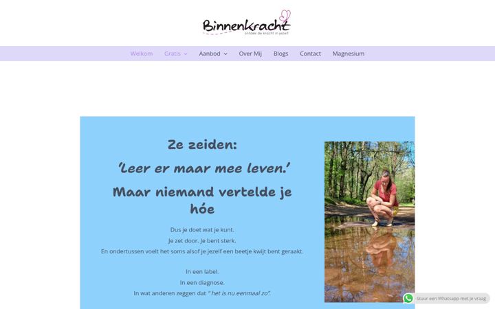 Captură de ecran a binnenkracht.nl