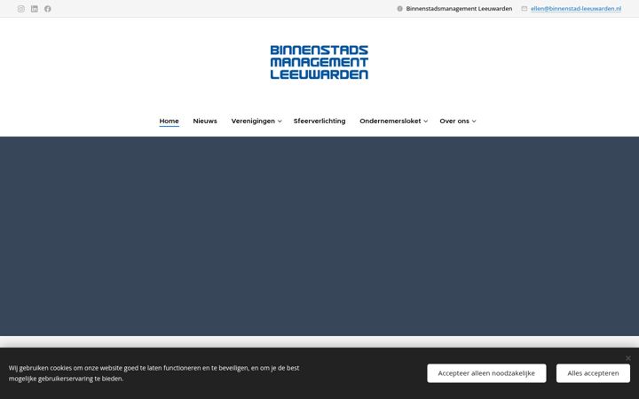 Screenshot of binnenstad-leeuwarden.nl