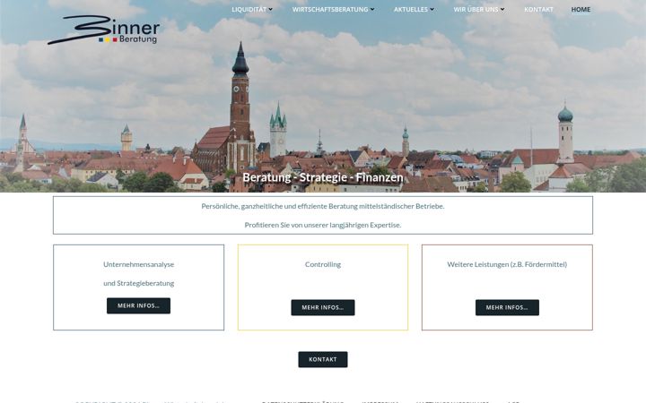 Screenshot of binner-beratung.de