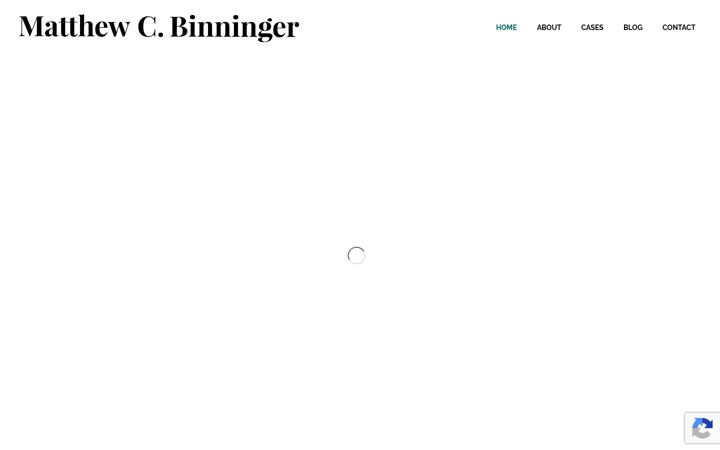 Screenshot of binningerlaw.com