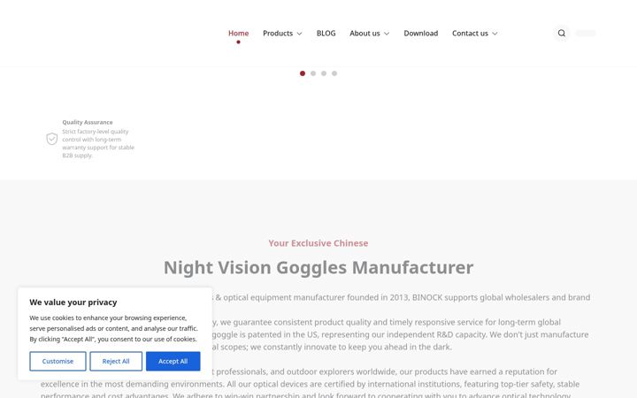 Screenshot of binock.com