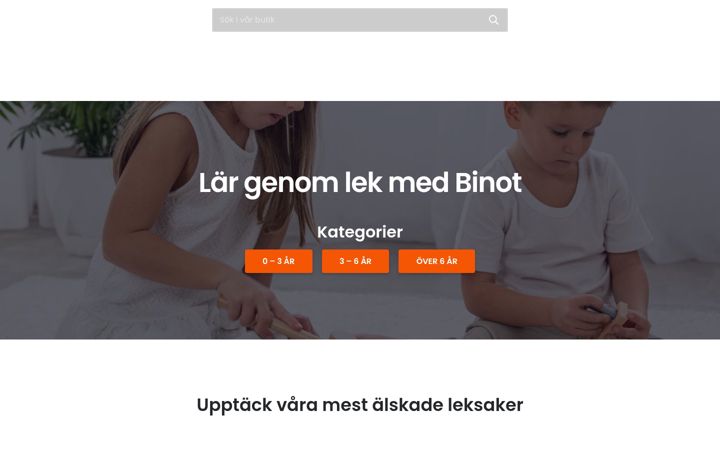 Screenshot of binot.se