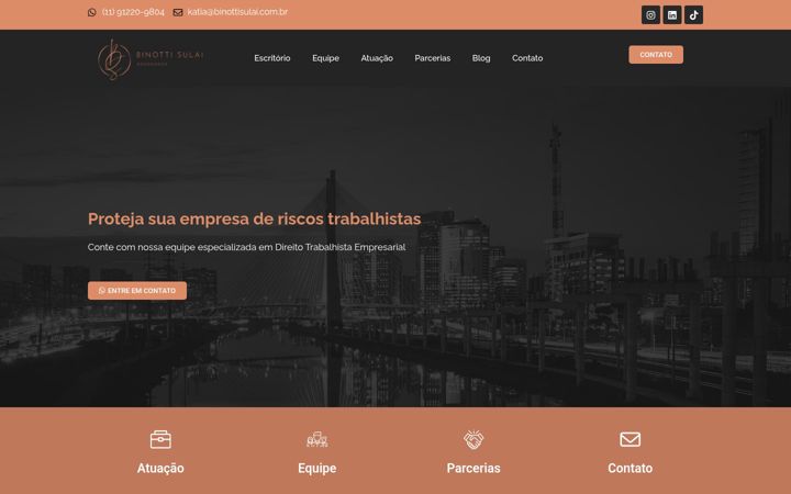 Screenshot of binottisulai.com.br
