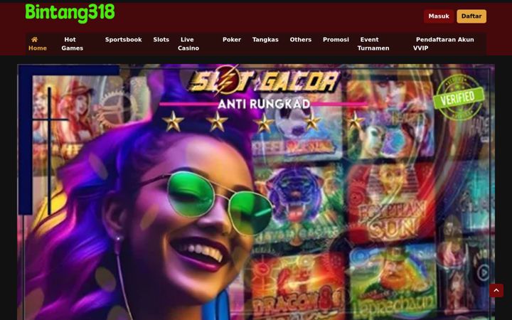 Screenshot of bintang318.com