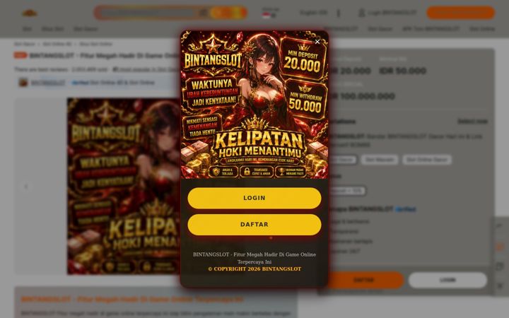 Screenshot of bintangslot.co