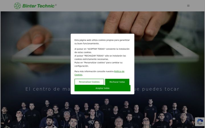 Screenshot of bintertechnic.com