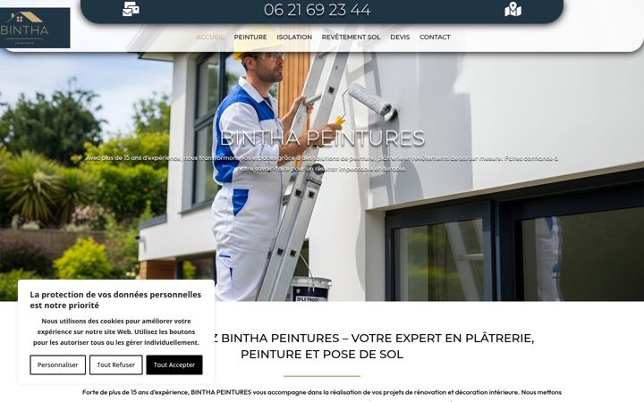 Skjermbilde av binthapeinture24.fr