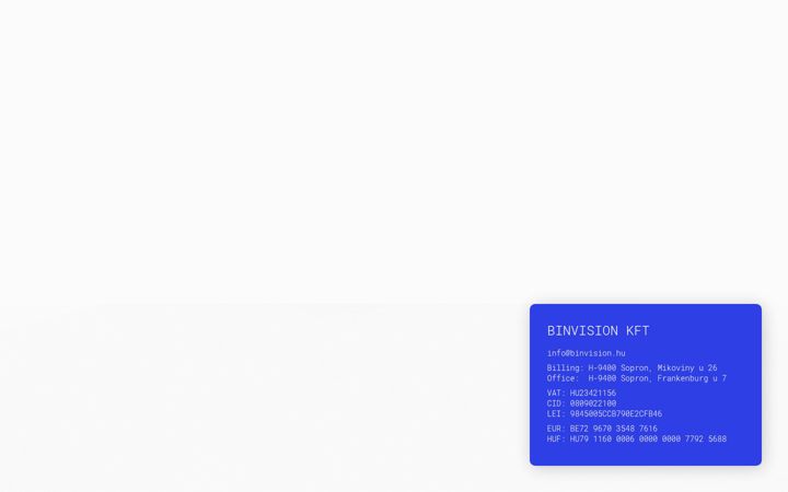 Screenshot of binvision.hu