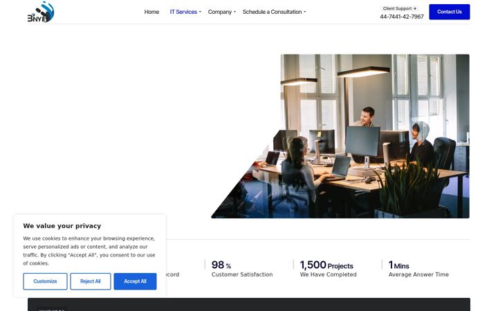 Screenshot of binyitglobal.com