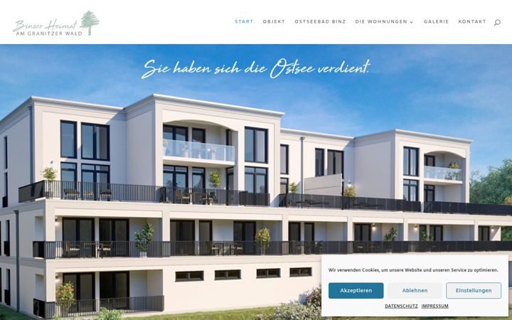 Screenshot of binzer-heimat.de