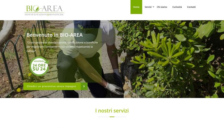 Screenshot of bio-area.it